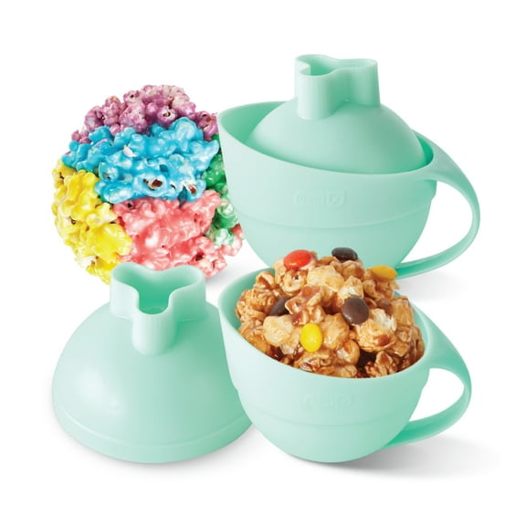 Dash Popcorn Ball Maker Set of 2, Makes 3.5" Popcorn Balls, Aqua