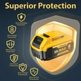 thumbnail image 6 of chalian 2-Pack 8000mAh 20V Max Lithium-ion Batteries for Dewalt - Replaces DCB201, DCB200, DCB205, DCB206, DCB207 - Seamless Compatibility with Dewalt 20V Max Battery Cordless Power Tools & Chargers, 6 of 8