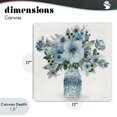 thumbnail image 4 of Stupell Industries Farmhouse Pastel Blue Botanical Bouquet Canvas Art, 17 x 17, by Carol Robinson, 4 of 8