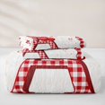 thumbnail image 5 of jejeloiu Red Bow Cherry Monogram A Bed Spread Queen For Girls,Coquette Bow Tie Initial Queen Coverlet Set For Kids,3-Piece, 5 of 7