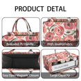 thumbnail image 4 of Large Capacity Tote Bag,Pioneer Flower Floral Print Pattern Handbag Fashion Luxury Tote Bag,15.7"x13"x 5.1" Inches,Laptop Compatible, 4 of 6