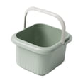 thumbnail image 4 of Baño de pies portátil con asa, bañera de hidromasaje para pies, masaje de pies, spa para pies Verde, 4 of 9
