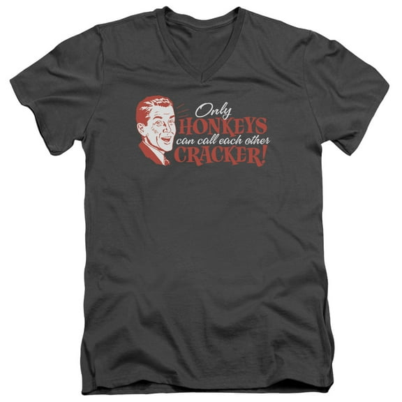 - Honkey Cracker - Slim Fit V Neck Shirt - Large