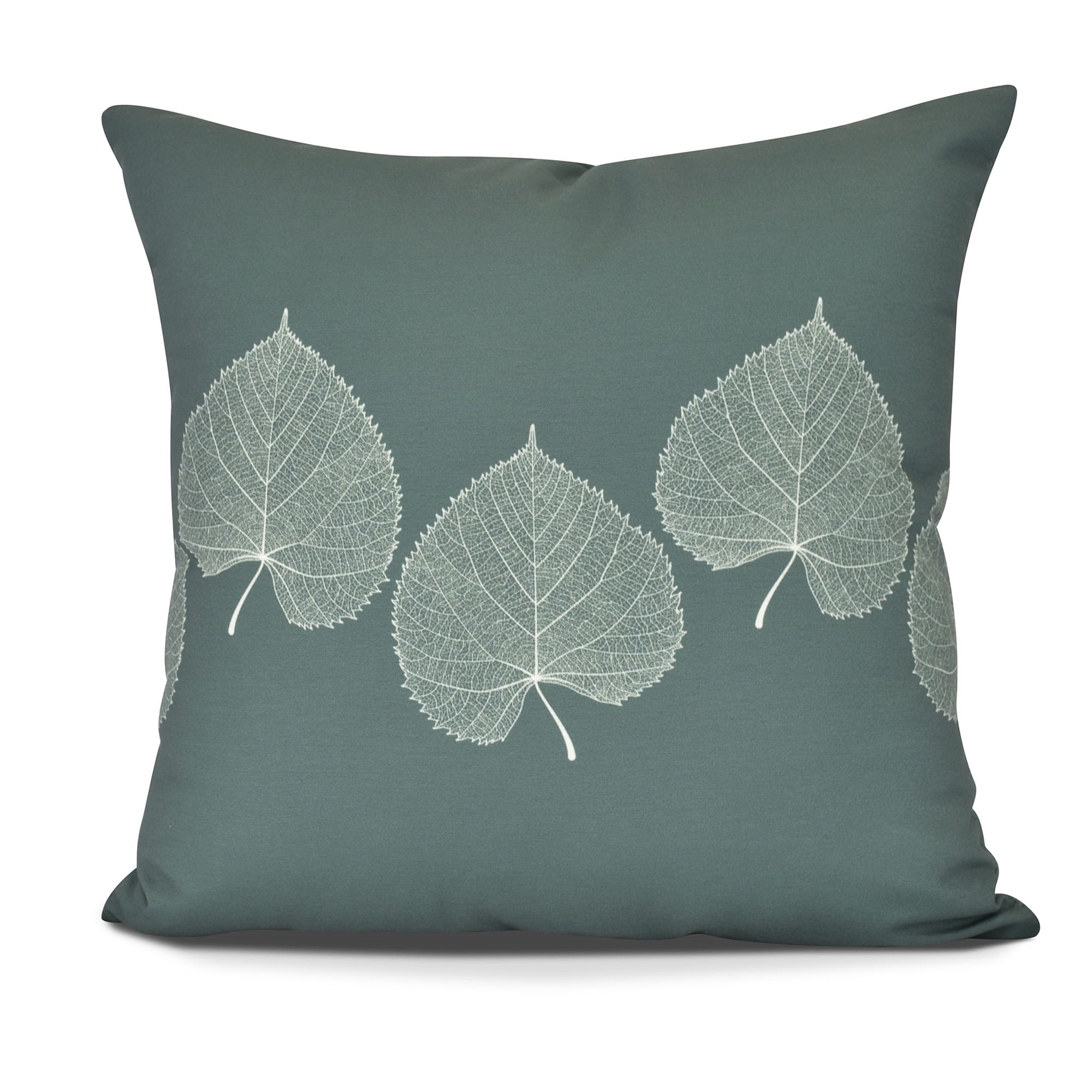 16" x 16" Simply Daisy Leaf Print Fall Polyester Accent Pillow, Orange Qty 1