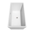 thumbnail image 5 of Sara 63" Freestanding Bathtub in White with Floor Mounted Faucet, Drain and Overflow Trim in Brushed, 5 of 7