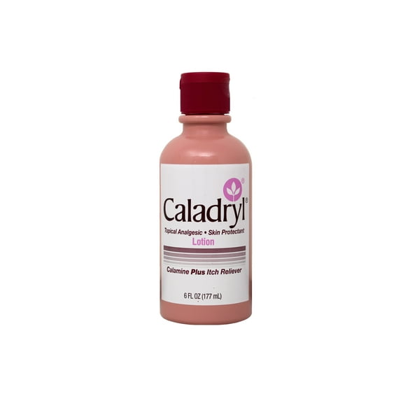 Caladryl Calamine Plus Itch Reliever Topical Analgesic Skin Lotion 6 Fl Oz