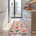 thumbnail image 4 of Pink Christmas Dinosaurs Pattern Kitchen Rug Mat,Kitchen Runner Rugs Non Skid Washable,Decorative Kitchen Floor Mats for Kitchen,Sink,Laundry,17"x47.2", 4 of 7