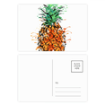 thumbnail image 1 of Orange Pineapple Tropical Fruit Postcard Set Birthday Mailing Thanks Greeting Card, 1 of 3