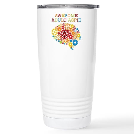 CafePress - Aspie Adult Autism Stainless Steel Travel Mug - Insulated Stainless Steel Travel Tumbler 20 oz.