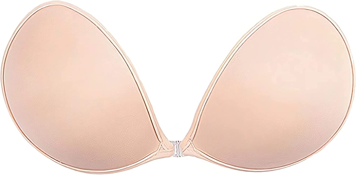 MITALOO Push up Strapless Self Adhesive Plunge Bra Invisible Backless