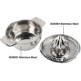 thumbnail image 3 of Professional Stainless Steel Manual Juicer Lime Orange Juicer Lemon Squeezer Fruit Squeezer With Bow, 3 of 4