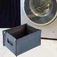 thumbnail image 4 of GUOOL Leather Storage Basket Foldable Organizational Creative Nordic Decorative blue, 4 of 9
