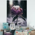 thumbnail image 2 of Designart A Blooming Puple Peony Flower In Winter I Canvas Wall Art, 2 of 5