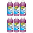 Crayola Washable Paint, Magenta, 16 oz., Set of 6 bottles