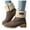 Khaki, variant on Oyedens Womens Snow Boots with Fleece Lined Winter Warm Ankle Booties High Heels Mid Calf Combat Boots