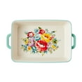 The Pioneer Woman Ceramic 9x13 Baker with Lid, Sweet Romance