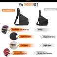 thumbnail image 3 of Bolsa de viaje bandolera WANDER PLUS® para hombro izquierdo, antirrobo, 3 of 7