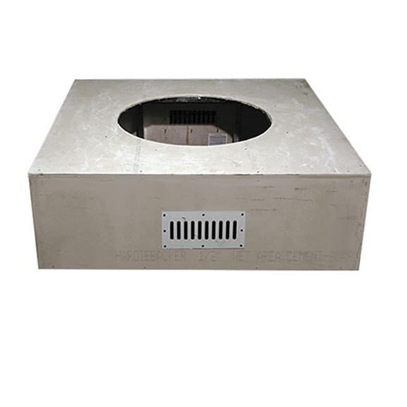45 in. Square Unfinished Enclosure For 25 in. Round Fire Pit Burner