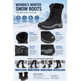 thumbnail image 5 of YOURDIARY Women's Snow Boots Comfortable Waterproof Anti-Slip Warm Winter Boots Lace-Up, 5 of 9