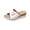 White, variant on Orthopedic Wedge Sandals For Women Dressy Summer Comfortable Walking Open Toe Slide Sandals Slip On Buckle Slides