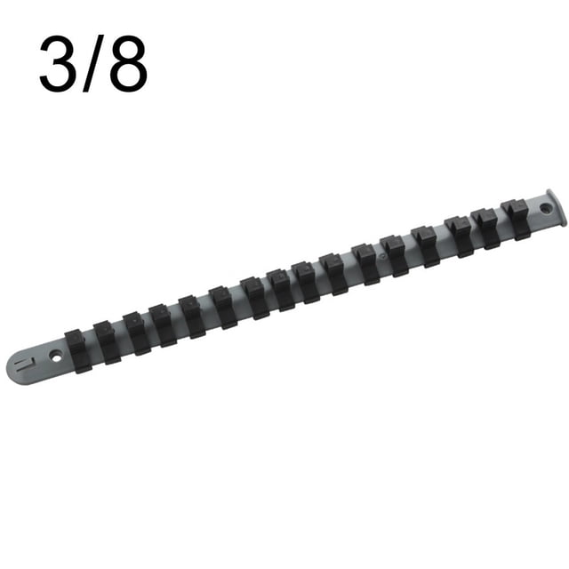 3pcs Socket Storage Rack Socket Organizer Tray 350mm Socket Rail 1/4 3/8 1/2in