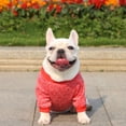 thumbnail image 2 of TELOLY Dog Clothes Warm-Keeping Knit Dog Coat Adventure-Ready Wear Cute Dog Outfit Purple, 2 of 4