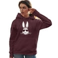 thumbnail image 2 of Go All Out Bunny Face With Sunglasses Sweatshirt Hoodie Mens/Youth, 2 of 4
