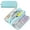 Blue, variant on Large Capacity Pencil Case, 3 Compartment Pouch Pen Bag for Adults Teen College, Zipper Pouch Office Supplies Stationery Tool Bag (Pink)