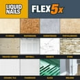 thumbnail image 3 of Liquid Nails Flex 5x 10 oz Interior & Exterior Construction Adhesive, 3 of 5