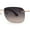Gold - Brown, variant on Womens Rimless Narrow Rectangle 90s Retro Sunglasses Gold Black Pink
