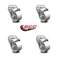 thumbnail image 2 of 3 Inch Semi Steel Wheel Swivel Bolt Hole Caster Set Service Caster Brand, 2 of 2