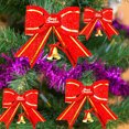 thumbnail image 1 of 2 X Red And Christmas Tree Bows Bow Decoration Gift Ornament Merry XMAS, 1 of 9
