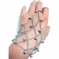 thumbnail image 3 of Arnés Cadena Multi Boho Bell Yuyangstore Finger pulsera del anillo, 3 of 4