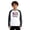 Grey, variant on Kids America 250th Anniversary Raglan Shirt 1776-2026 Patriotic Long Sleeve Baseball Tee for Boys 4th of July Independence Day