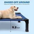 thumbnail image 4 of Cama para perros Heeyoo Elevated Cooling Cuna elevada, color azul marino, 24 cm, 4 of 8