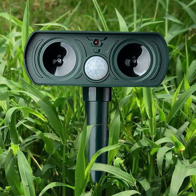Repelente solar disuasorio de animales con luz intermitente estroboscópica para jardín granja
