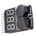 thumbnail image 5 of 5 Pcs 2-in-1 Lipo Battery Low Voltage Alarm Checker 1-8s Battery Monitor Buzzer with LED Indicator Battery Voltage Detector for Li-ion/LiMn/Li-Fe, 5 of 5