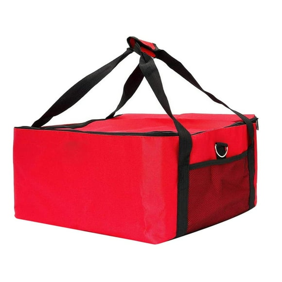 AMERTEER School supplies Pizza Bag Extra Large Thermal Insulation Winter Meal Delivery Free Red Pizza