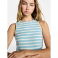 thumbnail image 4 of No Boundaries Striped Tank and Shorts Set, 2-Piece, Women's XXS-XXL, 4 of 5