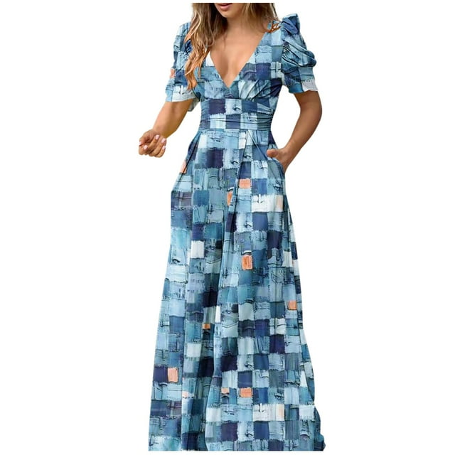 PMUYBHF Combinaison Décontractée à Imprimé Floral pour Femme, Blanc, Grande Taille