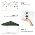 thumbnail image 4 of Lumiparty 10x10FT Pop Up Canopy Tent, Outdoor Waterproof Gazebo, Commercial Tent Shelter, for Backyard, Garden, Patio, Green, 4 of 7