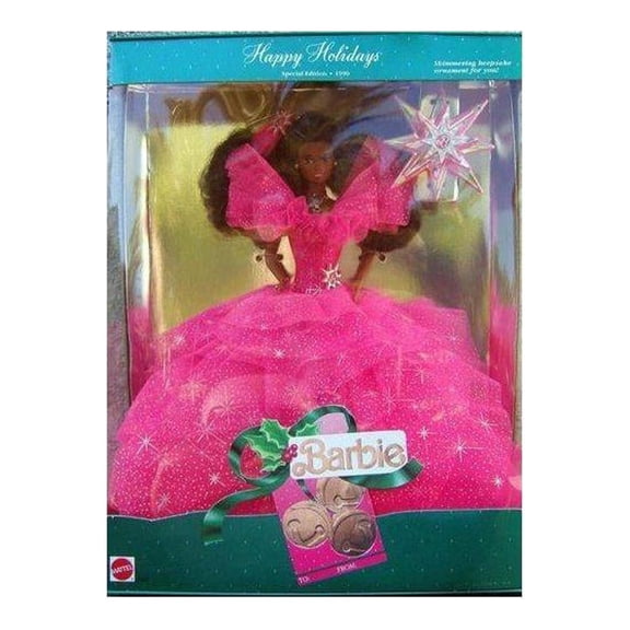 happy holidays special edition 1990 african american barbie doll