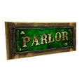 thumbnail image 1 of Framed Green Parlor 4"x12" Metal Sign, Wall Décor for Home and Office, 1 of 4