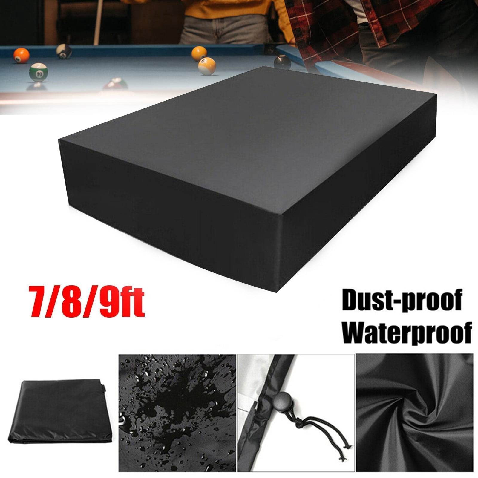 Housse De Protection Pour Table De Billard 235x135x20cm - Tissu Oxford 210D, Imperméable, Anti-UV - 9