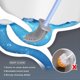 thumbnail image 2 of Toilet Brush and Holder Set for Bathroom, Deep-Cleaning Silicone Toilet Bowl Brush, 2 of 4