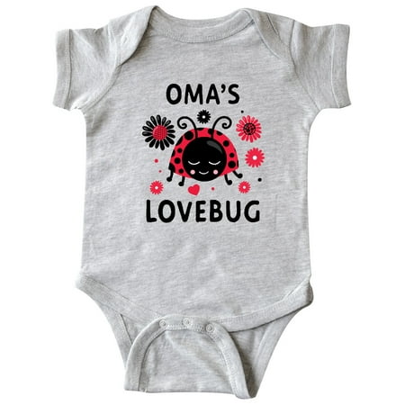 

Inktastic Valentine s Day Oma s Lovebug Gift Baby Boy or Baby Girl Bodysuit