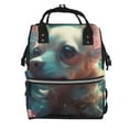 thumbnail image 1 of Easygdp Cute Flower Chihuahua Puppy para Bolsa de Bebé de Gran Capacidad con Múltiples Bolsillos, Bolsa de Pañales para Padres, Bolsa de Viaje Organizada y Elegante, 1 of 6