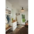 thumbnail image 2 of Claxy 12" Black Semi Flush Mount Barn Ceiling Light Fixture, 2 of 6