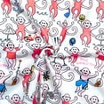 thumbnail image 5 of Conjunto de pijama Ammiko Y2K Monkey Beach de manga corta para mujer, 5 of 5