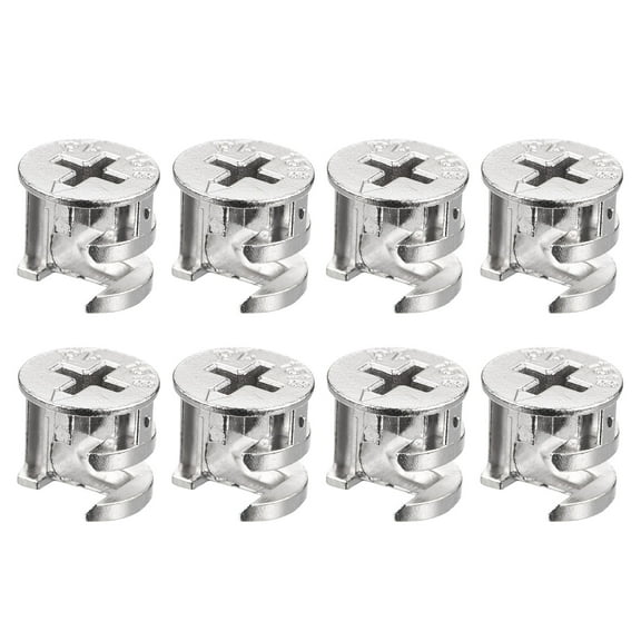 Cam Lock Nut for Furniture, 8 Pack 15x13.5mm Joint Connector Locking Nuts